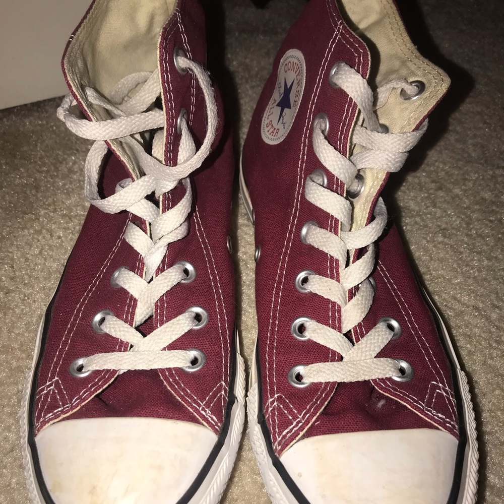 Burgundy Converse